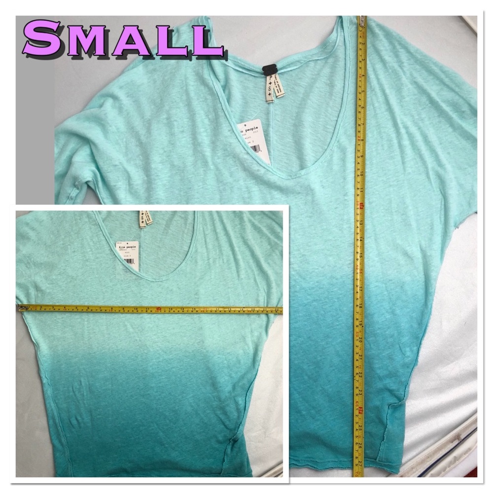 Free People mint ombré gradient scoop neck top - Picture 6 of 6